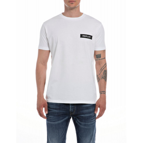 T-shirt Coton Bio Blanc Replay pour homme 1