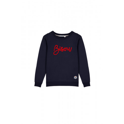 Sweat Bisous Navy Femme French Disorder