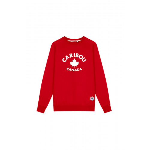Sweat Dylan Caribou Rouge French Disorder pour homme