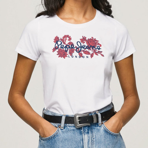 T-shirt col rond Pepe Jeans...