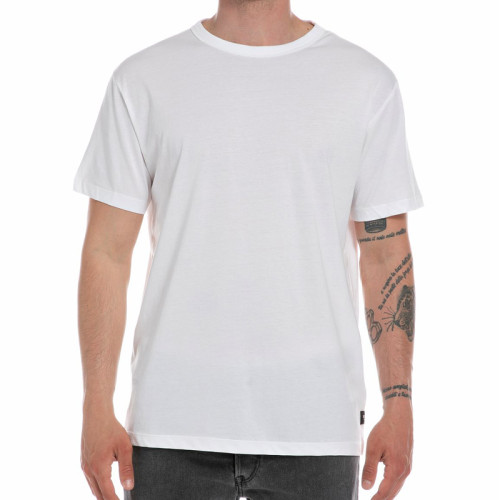 T-shirt col rond Replay Blanc