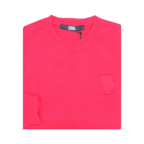 Pull Col Rond Rouge Karl Lagerfeld pour homme 1