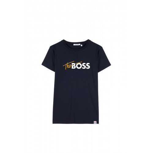 T-shirt Boss Navy French Disorder pour homme 1